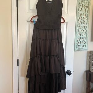 Gabrielle Union 2 piece tank and skirt brown new w/o tags size xl. This is a set